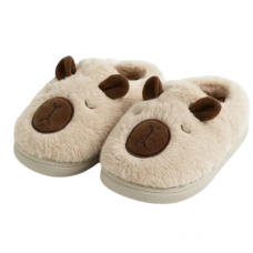 Pantufla Infantil Capibara Crema