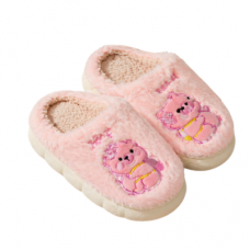 Pantufla Infantil Osito Rosa