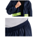 Piloto De Lluvia Impermeable Unisex Con Bolsillo Azul
