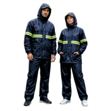 Piloto De Lluvia Impermeable Unisex Con Bolsillo Azul