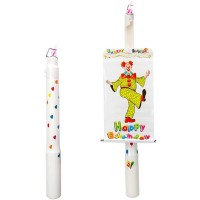 Vela Sorpresa De Payaso Con Pancarta