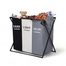 Cesto Canasto Triple De Ropa