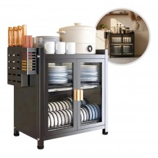 ORGANIZADOR SECAPLATOS CON PUERTA 2 NIVELES