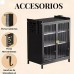 ORGANIZADOR SECAPLATOS CON PUERTA 3 NIVELES