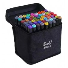 Marcadores Touch Doble Punta 48 Piezas En Bolso