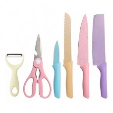 Set De Cuchillos 6 Piezas Pastel