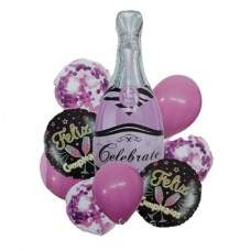 Globo Botella Champagne X 9