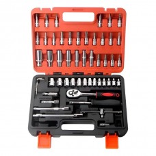 Set De Llaves De Tubos Y Puntas 53 Piezas En Valija