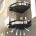 Organizador De BaÑo Premium Negro Doble