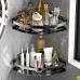 Organizador De BaÑo Premium Negro Doble