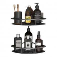 Organizador De BaÑo Premium Negro Doble