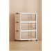 Set X3 Gabinetes Plegables Con Ruedas