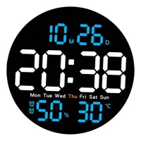 Reloj Digital Redondo De Pared