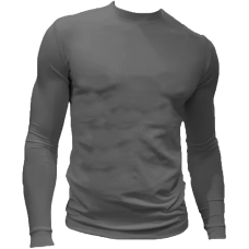 Camiseta Termica Hombre Gris Oscuro