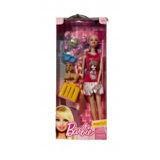 MuÑeca Barbie Con Mascota Importada Alternativa