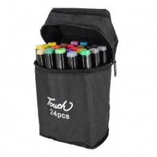 Marcadores Touch Doble Punta 24 Piezas Bolso