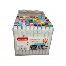 Marcadores Touch Doble Punta 80 Piezas Caja
