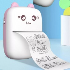 Mini Impresora Portatil + 2 Rollos De Papel