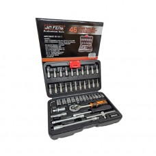 Set De Llaves De Tubos Y Puntas 46 Piezas En Valija