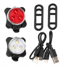Kit X 2 Luces Led Recargables Bicicleta
