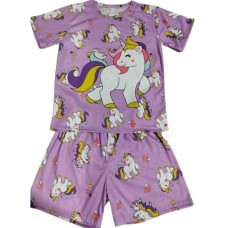 Pijama Infantil Corto Unicornio