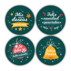 Posa Vasos NavideÑos X4