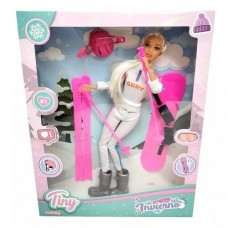 MuÑeca Tiny Invierno Con Esqui