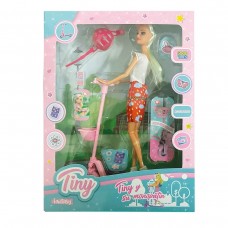 MuÑeca Tiny Monopatin Con Accesorios