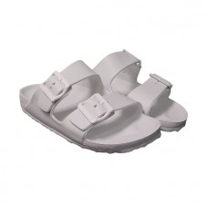 Ojota Birk Con Hebilla Plastica Blanca