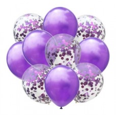 Globos Metalizados Con Brillo X 10