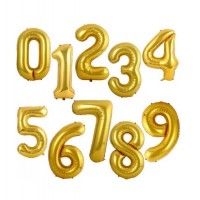 Globo Numero Dorado Globo Numero Dorado