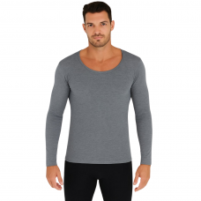 Camiseta Termica Manga Larga Hombre Gris