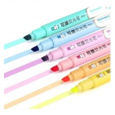 Resaltadores Con Borrador X 6 Unidades