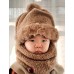 GORRO CON CUELLO CORDERITO