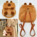 MOCHILA CARTERA PELUCHE CAPIBARA