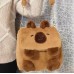 MOCHILA CARTERA PELUCHE CAPIBARA
