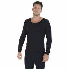 CAMISETA TERMICA MANGA LARGA HOMBRE NEGRO