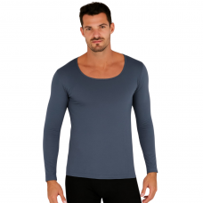 CAMISETA TERMICA MANGA LARGA HOMBRE AZUL ACERO