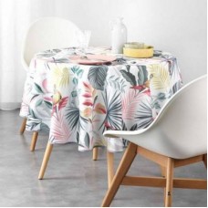 MANTEL REDONDO GABARDINA ANTIMANCHAS 140 CM