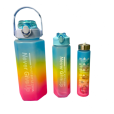 OUTLET BOTELLAS MOTIVACIONAL HEXAGONAL 3 EN 1