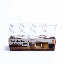 SET DE 4 TAZAS CAPUCCINO