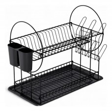 SECAPLATOS 2 PISOS NEGRO