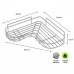 ORGANIZADOR ESQUINERO DE BAÑO X 2 UNIDADES
