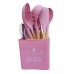 SET X 16 PZAS DE UTENSILIOS SILICONA