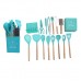 SET X 16 PZAS DE UTENSILIOS SILICONA