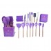 SET X 16 PZAS DE UTENSILIOS SILICONA