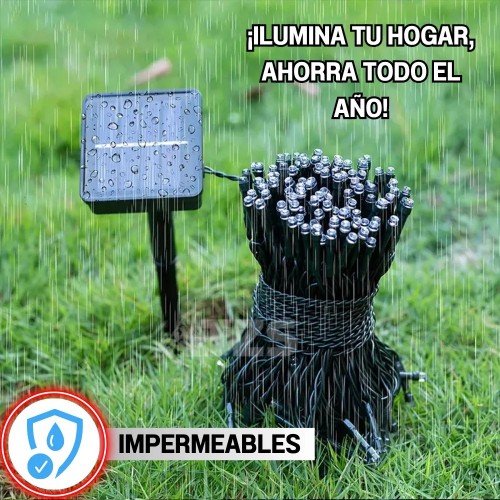 LUCES LED SOLAR X 100 MULTICOLOR