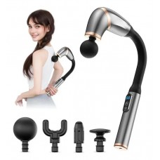 MASAJEADOR MUSCULAR PISTOLA CON MANGO EXTENDIDO