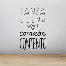 PANZA LLENA CORAZON CONTENTO (MEDIANO)